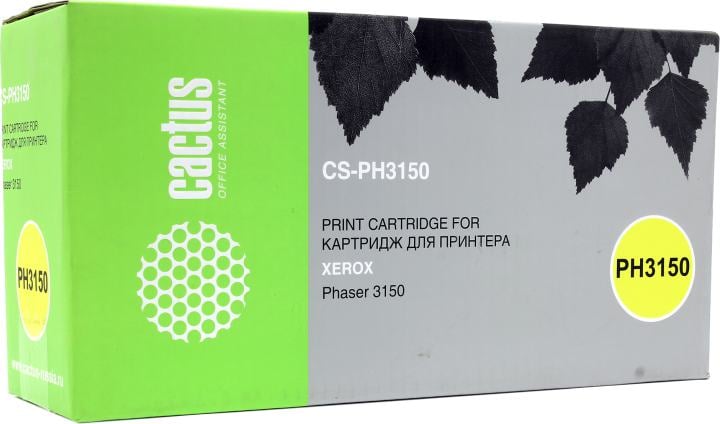 Cactus 109R00747 Тонер Картридж Cactus CS-PH3150 черный для Xerox Phaser 3150, 3150b, 3150n, 3151  (5000стр.)