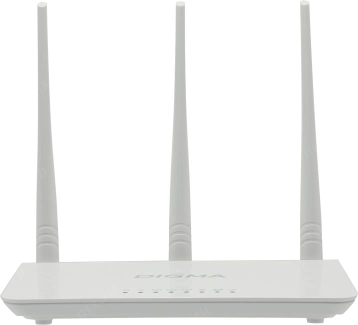 Digma <DWR-N302> WiFi Router (3UTP 100Mbps,  1WAN, 300Mbps, 3x5dBi)