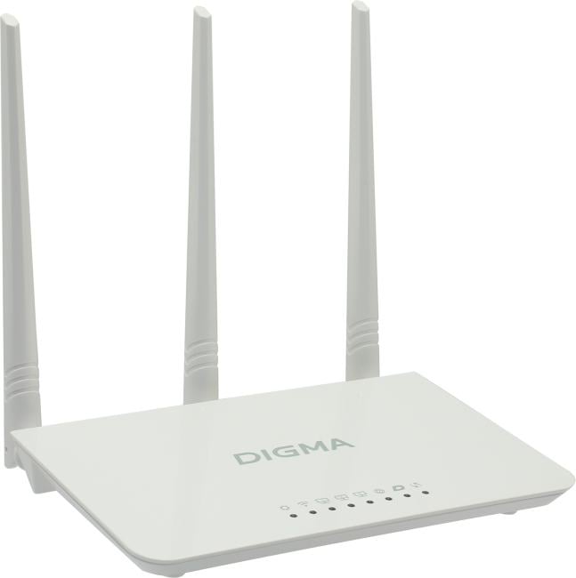 Digma <DWR-N302> WiFi Router (3UTP 100Mbps,  1WAN, 300Mbps, 3x5dBi)