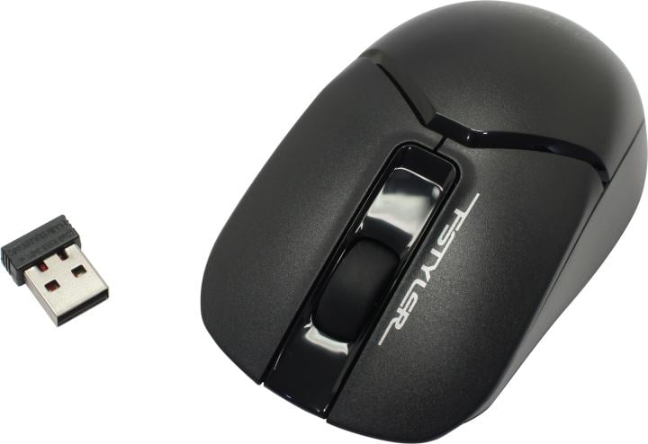 A4Tech FSTYLER Wireless Optical Mouse  <FG12 Black>USB 3btn+Roll