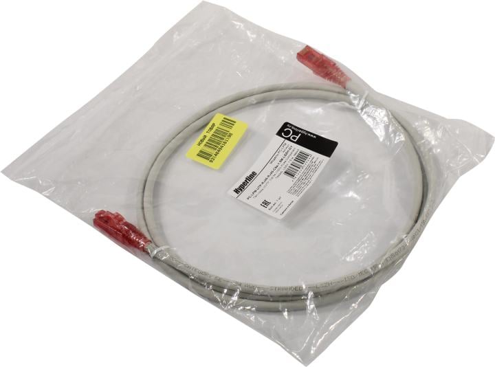 Патч-корд Hyperline PC-LPM-UTP-RJ45-RJ45-C5e-1.5M-LSZH-GY, U/UTP, Cat.5e, 1.5 м