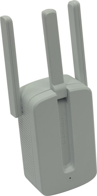 Сетевой адаптер Mercusys MW300RE N300 Усилитель Wi-Fi сигнала, подключение к настенной розетке, до 300 Мбит/с на 2,4 ГГц, поддержка стандартов 802.11b/g/n, кнопка Reset, кнопка WPS, 3 внешние антенны, (000462)