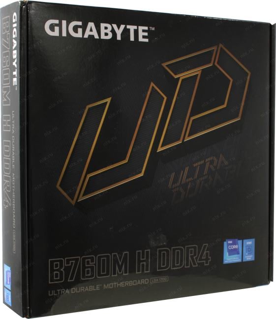 GIGABYTE B760M H DDR4 (RTL) LGA1700 <B760> PCI-E Dsub+HDMI GbLAN SATA  RAID MicroATX 2DDR4