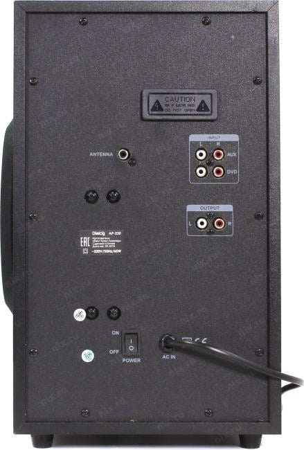 Колонки Dialog Progressive AP-230 (2х15W +Subwoofer 35W, дерево,  SD,  USB,  ПДУ, FM)