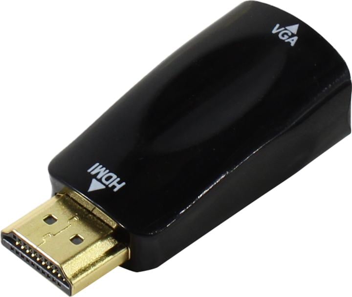 Переходник HDMI-VGA, черный Bion BXP-A-HDMI-VGA-001 (BXP-A-HDMI-VGA-001)