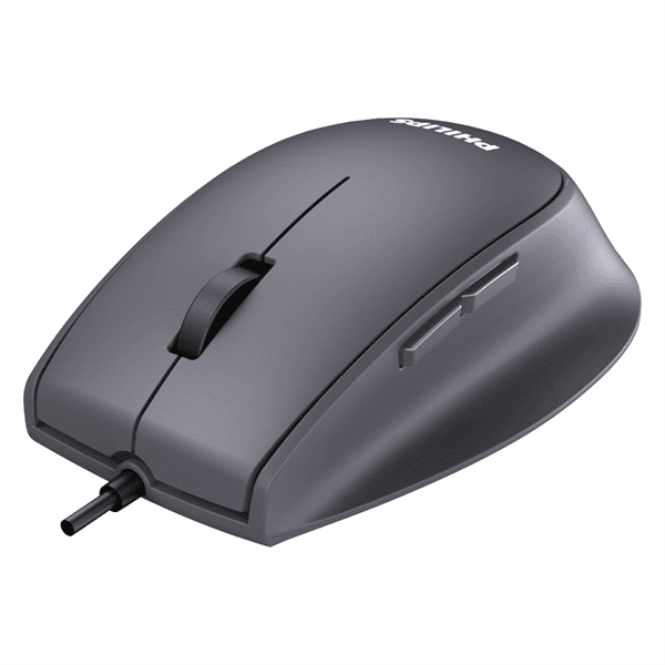 SPK7327B/60 Philips  Проводная Мышь SPK7327, 5 кноп., USB 2.0, 1600dpi,  бесшумная,  Чёрный
