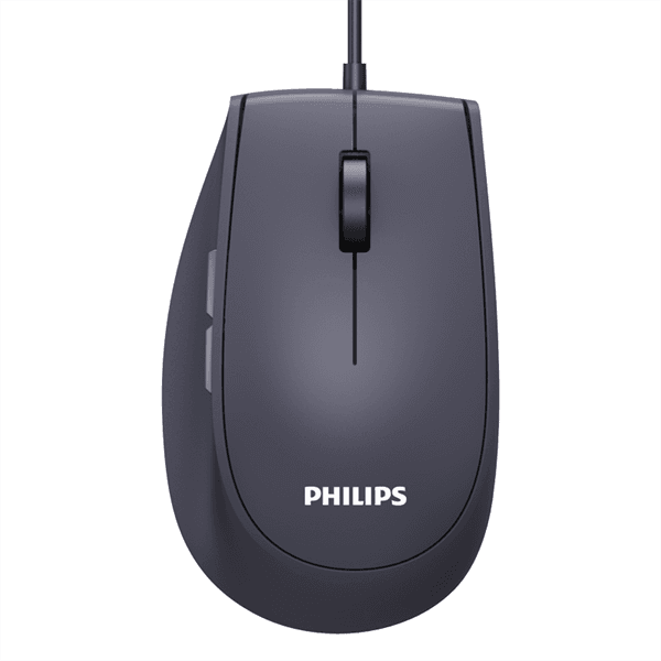 SPK7327B/60 Philips  Проводная Мышь SPK7327, 5 кноп., USB 2.0, 1600dpi,  бесшумная,  Чёрный