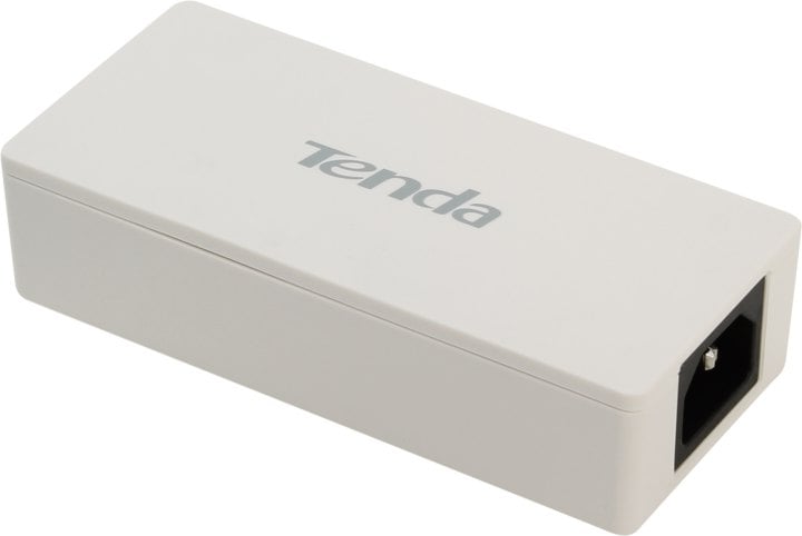 Tenda PoE30G-AT - PoE инжектор Tenda, Совместимость с IEEE802.3at; 2 порта GE RJ45; 1000M PoE расширение. (48В/30Вт)