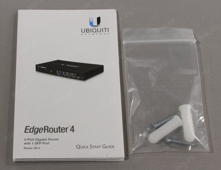 UBIQUITI <ER-4> EdgeRouter (3UTP 1000Mbps,  1SFP,  1USB)