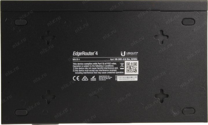 UBIQUITI <ER-4> EdgeRouter (3UTP 1000Mbps,  1SFP,  1USB)