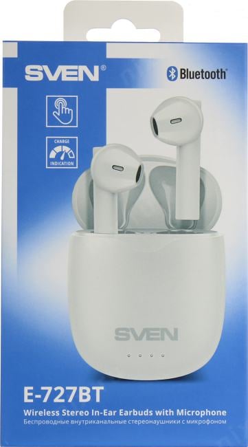 Наушники с микрофоном SVEN  E-727BT <White> (Bluetooth)