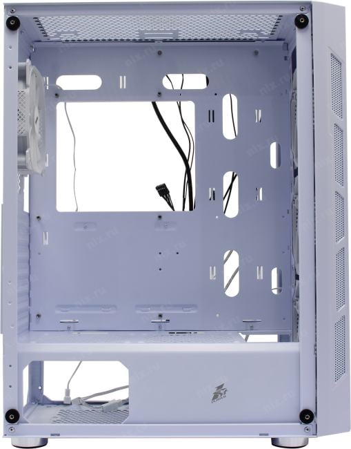 Miditower 1STPLAYER FIREBASE XP <XP-WH-4F1-W>  White  ATX  без БП
