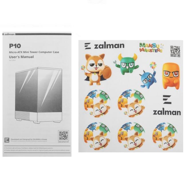 Minitower ZALMAN <P10  White>  MicroATX  без БП