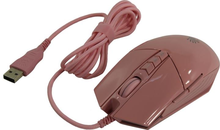 Bloody Gaming Mouse <P91S Pink>  (RTL) USB 8btn+Roll