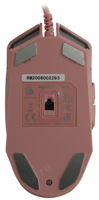 Bloody Gaming Mouse <P91S Pink>  (RTL) USB 8btn+Roll