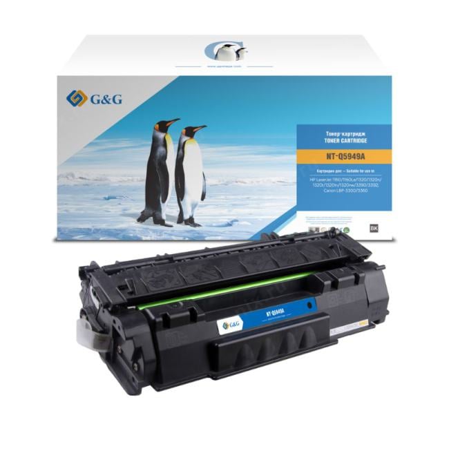 Картридж лазерный G&G GG-Q5949A черный (2500стр.) для HP LJ 1160/1160Le/1320/1320n/1320t/1320tn/1320nw/3390/3392 Canon LBP-3300/3360