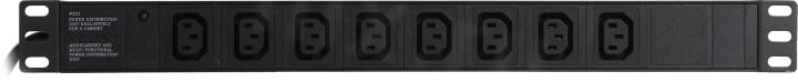 Exegate ServerPro PDU-19H809 Al-8C13-EU2.5 <EX280855RUS> Блок силовых розеток  19",  чёрный  1U, 8xIEC-320-C13