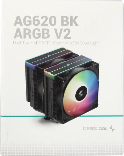 Deepcool <R-AG620-BKAMMN-GJD> AG620 BK  ARGB V2 (115x/1200/1700/1851/AM4/AM5,29.4дБ,300-1950об/мин,Al+тепл.трубки)