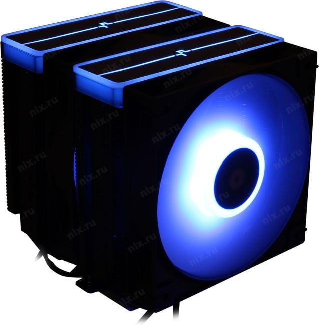 Deepcool <R-AG620-BKAMMN-GJD> AG620 BK  ARGB V2 (115x/1200/1700/1851/AM4/AM5,29.4дБ,300-1950об/мин,Al+тепл.трубки)