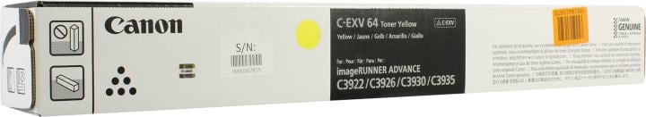 Тонер Canon C-EXV 64 для iR ADV C3922i/3926i/3930i/C3835i, пурпурный, 25500 стр.