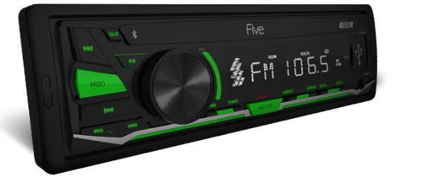 Автомагнитола FIVE F-20G, 1 DIN, Bluetooth, USB Type-A, AUX