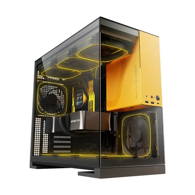 Компьютерный корпус Geometric Future Model 5 Black Yellow (1AM5WKBY00100) (GF_M5-YB)