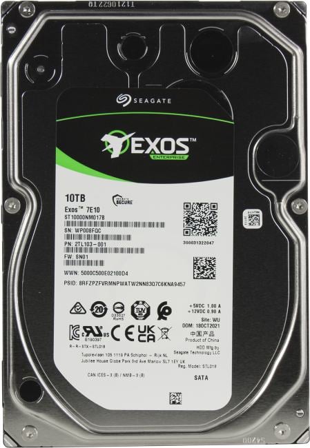 HDD 10 Tb SATA 6Gb/s Seagate Exos 7E10 <ST10000NM017B>  3.5" 7200rpm 256Mb