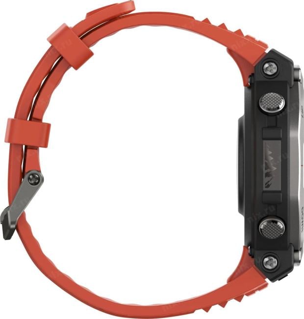1746757 Amazfit T-Rex 3 A2323 48.5мм 1.5" AMOLED  корп.темно-серый  рем.красный  разм.брасл.:145-210мм ()