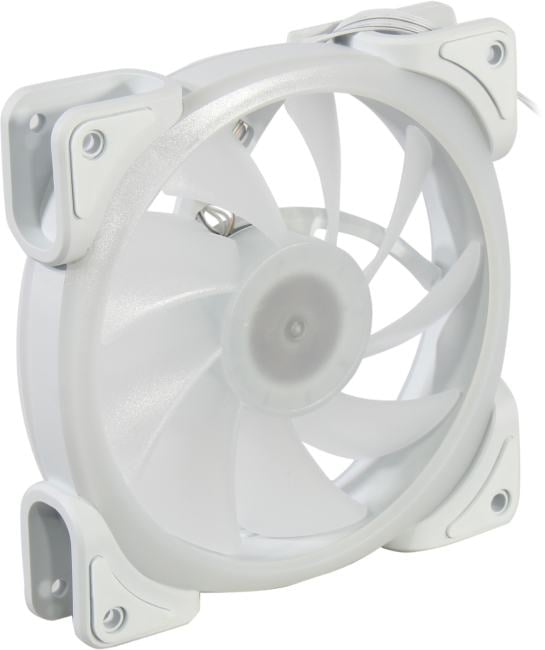 Вентилятор PowerCase CM21-12W ARGB, 120мм, PWM, ARGB, белый