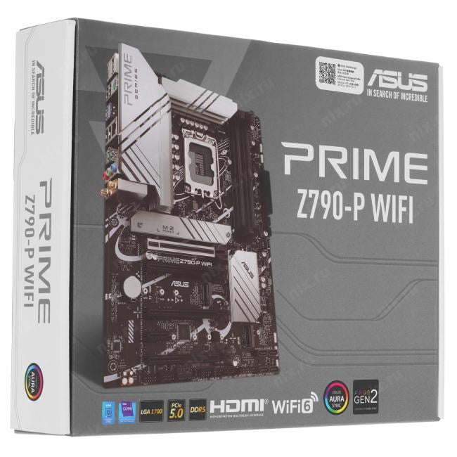 ASUS PRIME Z790-P WIFI (RTL) LGA1700 <Z790> 4xPCI-E HDMI+DP 2.5GbLAN+WiFi+BT  SATA ATX 4DDR5