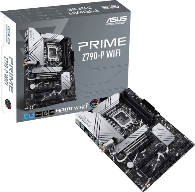 ASUS PRIME Z790-P WIFI (RTL) LGA1700 <Z790> 4xPCI-E HDMI+DP 2.5GbLAN+WiFi+BT  SATA ATX 4DDR5