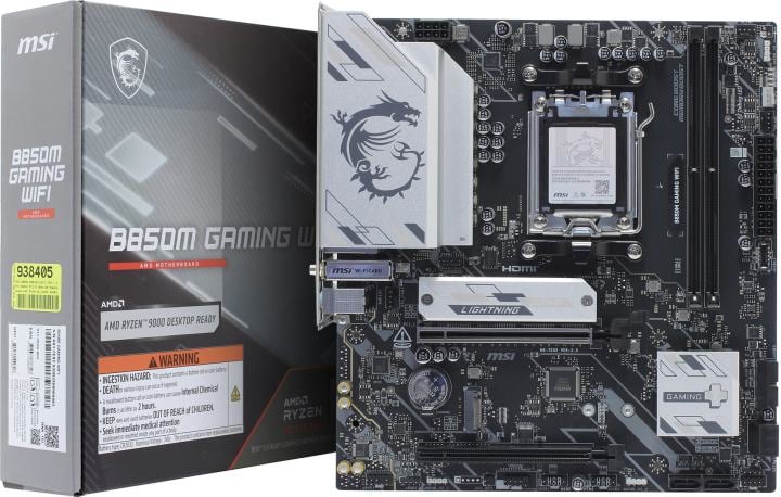 MSI B850M GAMING WIFI (RTL) AM5 <B850> PCI-E HDMI+DP 5GbLAN+WiFi+BT  SATA MicroATX 2DDR5