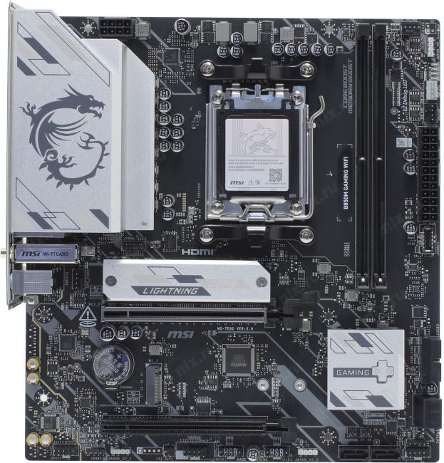 MSI B850M GAMING WIFI (RTL) AM5 <B850> PCI-E HDMI+DP 5GbLAN+WiFi+BT  SATA MicroATX 2DDR5