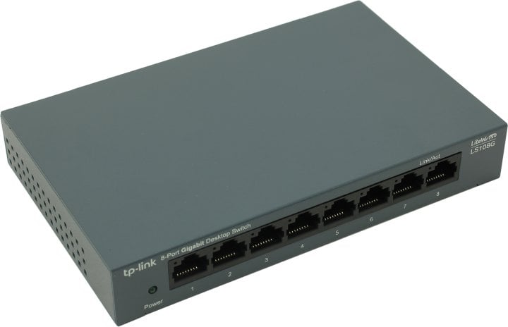 Коммутатор TP-Link LS108G, 8×1GbE