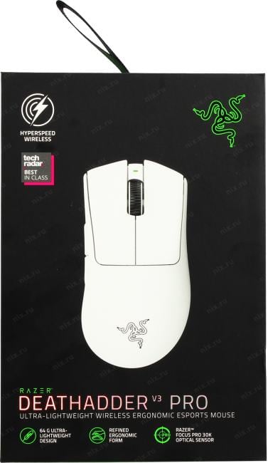 Razer DeathAdder V3 Pro Gaming Mouse  (RTL)  USB  7btn+Roll <RZ01-04630200-R3A1>