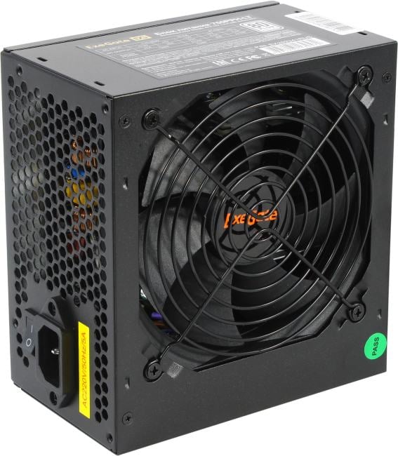 Exegate EX292341RUS-OEM Блок питания 750W ExeGate 80 PLUS® 750PPH-LT-OEM (ATX, APFC, КПД 82% (80 PLUS), 12cm fan, 24pin, 2x(4+4)pin, 4xPCI-E, 8xSATA, 4xIDE, black, RTL)