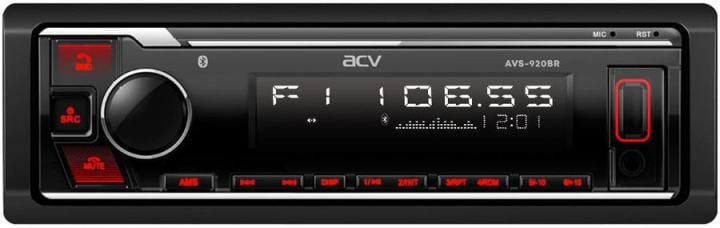 Автомагнитола ACV AVS-920BR, 1DIN, 4×50Вт, USB