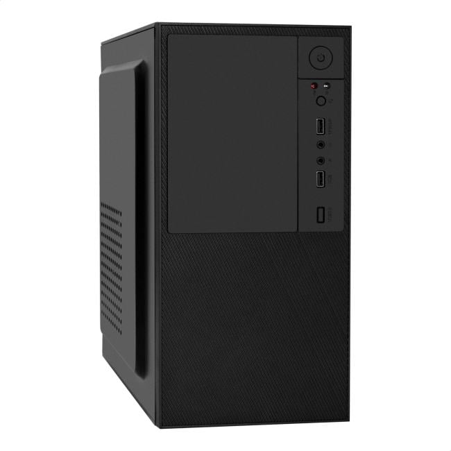 EX299228RUS Корпус Minitower ExeGate BAA-308-UNS350 (mATX, БП UNS350 с вент. 12см, 2*USB, HD  Audio,  черный)