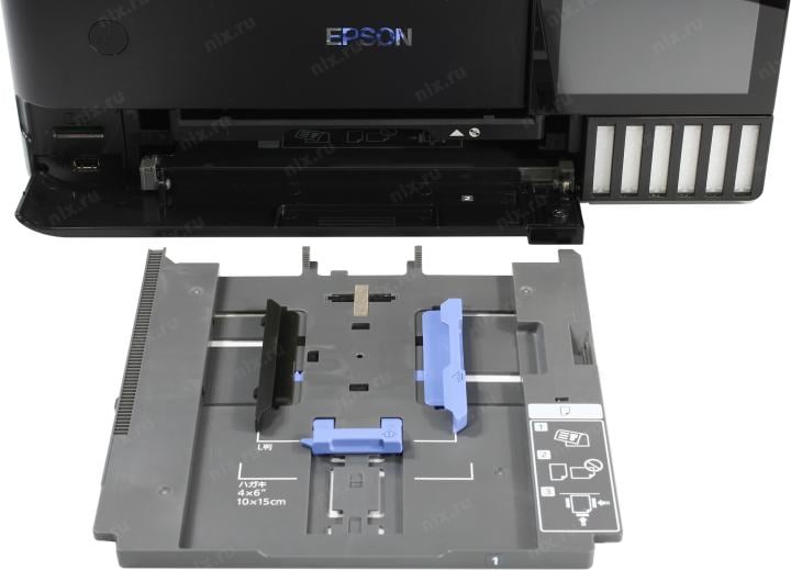 Epson L8160 Black<C11CJ20503>(A4,струйноеМФУ,LCD,16стр/мин,5760x1440dpi,6красок,USB2.0,WiFi,сетевой,двуст.печать)