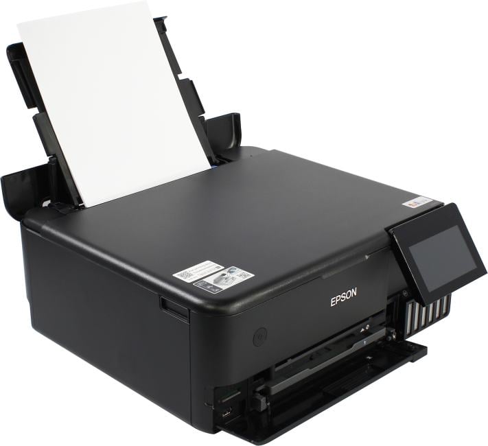 МФУ струйное Epson EcoTank L8160 (C11CJ20503) черный, A4, ч/б печ. 16 стр/мин., цв. печ. 12 стр/мин., 5760x1440 DPI, USB, Wi-Fi, Ethernet