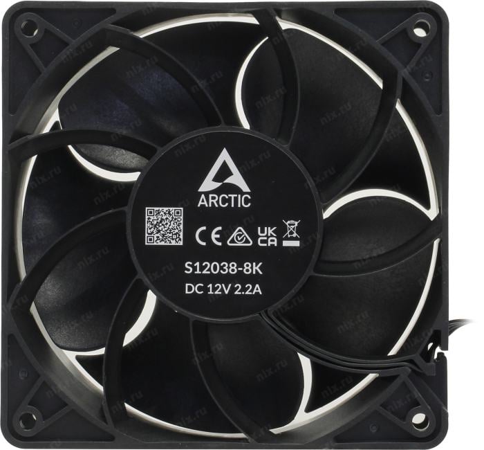 Arctic <ACFAN00302A> S12038-8K - 3 Pack (4пин, 120x120x38мм, 800-8000об/мин,  уп 3 шт)