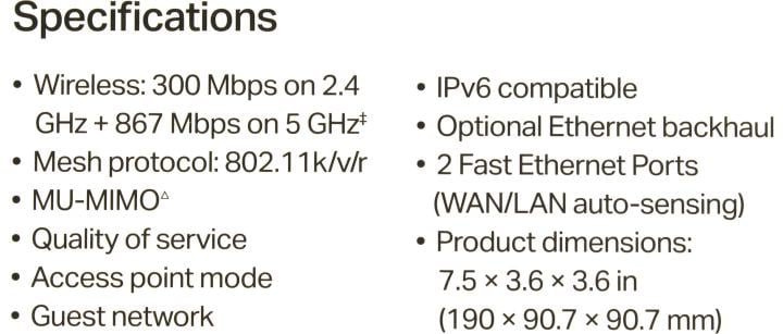 TP-LINK <Deco E4(1-pack)> Mesh Wi-Fi System  (2UTP 100Mbps, 802.11a/b/g/n/ac)