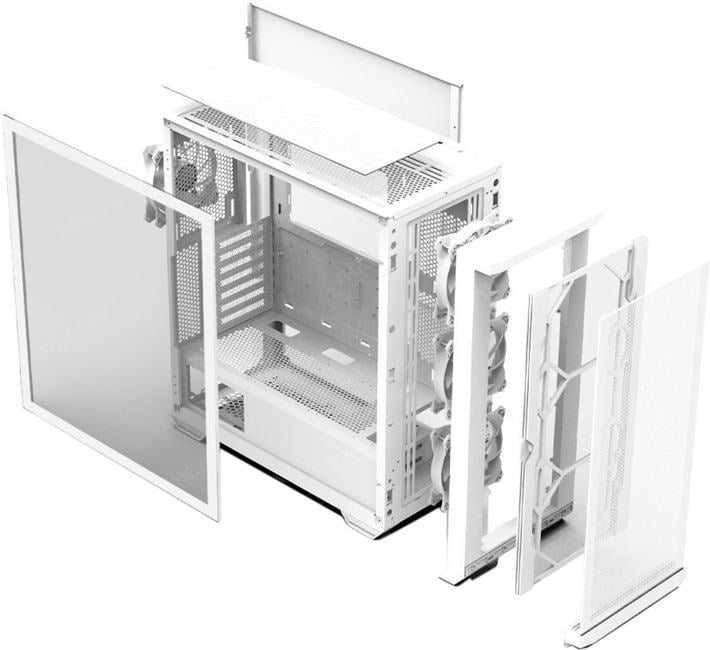 Корпус ПК Zalman Z10 DUO White, ATX, Midi-Tower, 2×USB 3.0, 1×USB-C, ARGB