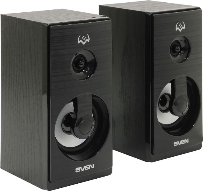 Колонки SVEN SPS-512 Black (2x3W, дерево, питание  от  USB)