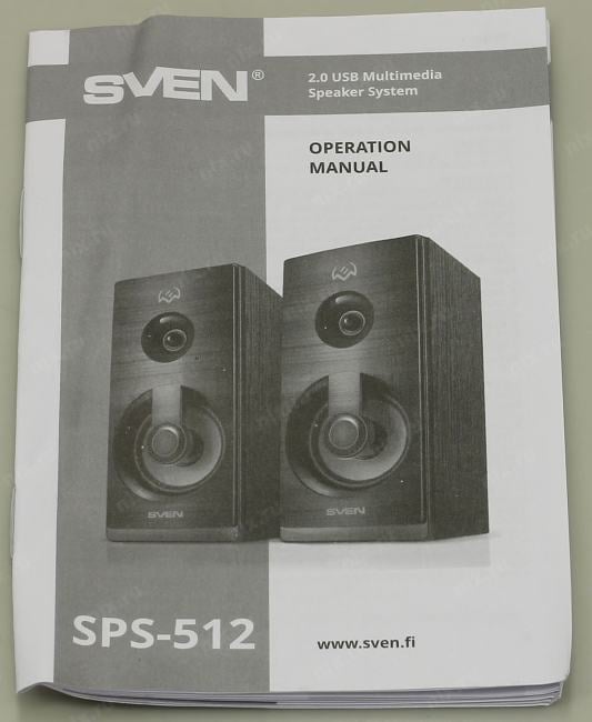 Колонки SVEN SPS-512 Black (2x3W, дерево, питание  от  USB)