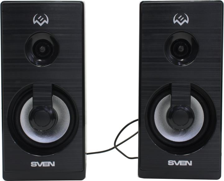 Колонки SVEN SPS-512 Black (2x3W, дерево, питание  от  USB)