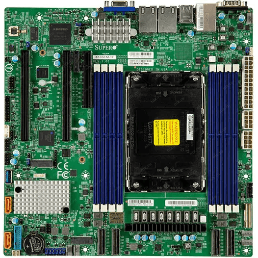 Материнская плата Supermicro MBD-X13SEM-TF-B, LGA4677, Intel C741, mATX