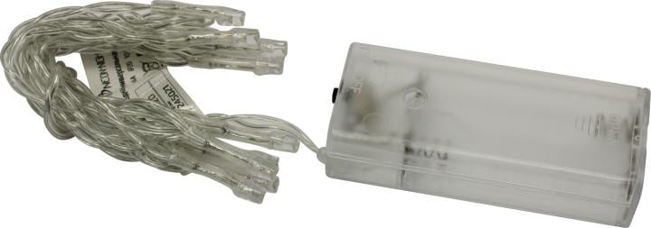 Гирлянда светодиодная универсальная 1.2м 10LED тепл. бел. 0.1Вт IP20 провод ПВХ прозр. элементы питания 2хAA (не в компл.) Neon-Night 303-073