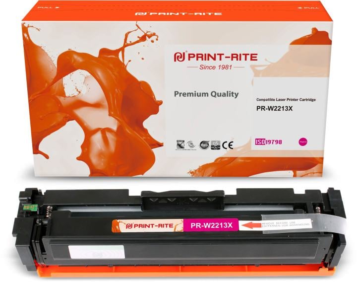 Картридж лазерный Print-Rite TFHBAZMPU1J PR-W2213X W2213X пурпурный (2450стр.) для HP M255/MFP M282/M283