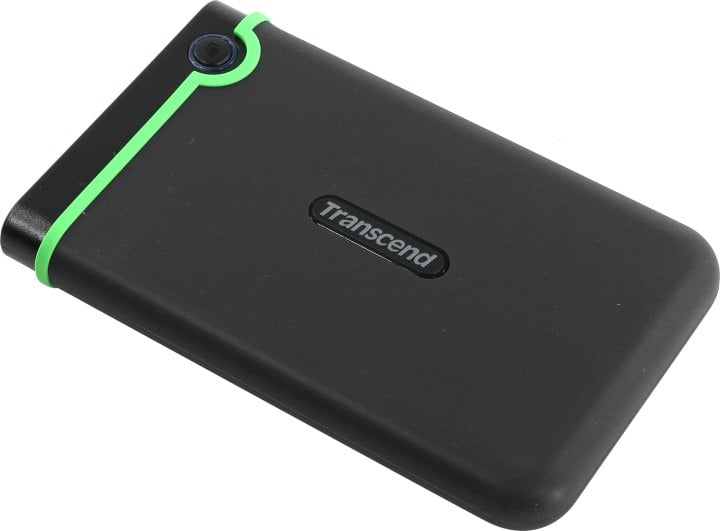 Внешний жесткий диск 2TB Transcend StoreJet 25M3S, 2.5", USB 3.0, резиновый противоударный, тонкий, Стальной Серый